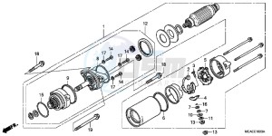 GL1800C drawing STARTER MOTOR