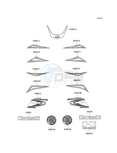 KSF 90 A [KFX90] (A7F-A9S) A8F drawing DECALS-- GREEN- --- A8F- -