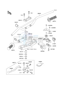 KX 250 L [KX250] (L3) [KX250] drawing HANDLEBAR