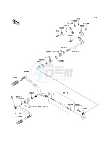 VN 2000 D [VULCAN 2000 LIMITED] (6F) D6F drawing GEAR CHANGE MECHANISM