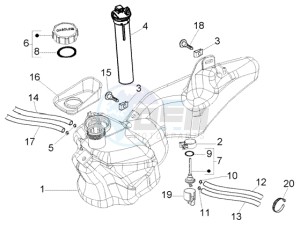 Liberty 125 Leader RST ptt(AU) Austria drawing Fuel Tank