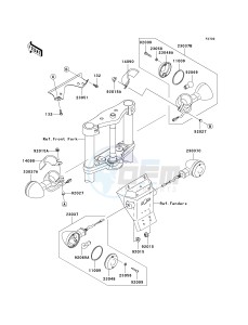 VN 900 C [VULCAN 900 CUSTOM] (7F-9FA) C7F drawing TURN SIGNALS