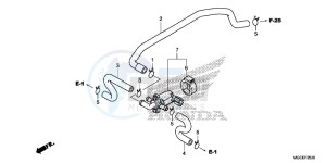 CB1100SAE CB1100 UK - (E) drawing AIR INJECTION CONTROL VALVE