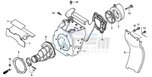 CR80R drawing AIR CLEANER