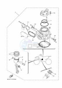 YZ250 (BCR9) drawing PISTON REBUILT KIT