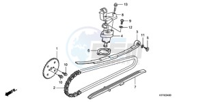 SH1509 Europe Direct - (ED) drawing CAM CHAIN/TENSIONER