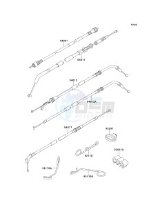 ZX 600 E [NINJA ZX-6] (E7-E9) [NINJA ZX-6] drawing CABLES