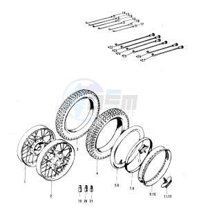 F81 M drawing WHEELS_TIRES -- 71 F81M- -