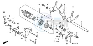 CB13009 BR / CO MME - (BR / CO MME) drawing GEARSHIFT DRUM/GEARSHIFT FORK