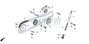 C50SW drawing CAM CHAIN/TENSIONER