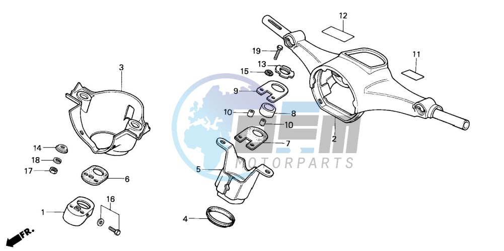 STEERING HANDLE/ TOP BRIDGE