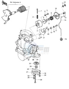 KL 250 A [KLR250] (A1-A2) [KLR250] drawing ACCELERATOR PUMP