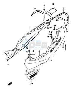 GSF1200A (E18) drawing FRAME COVER (GSF1200SAW)