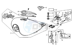 HUSKY - 125 cc drawing FUEL TANK