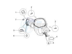 Liberty 200 4t Sport e3 drawing Selectors - Switches - Buttons