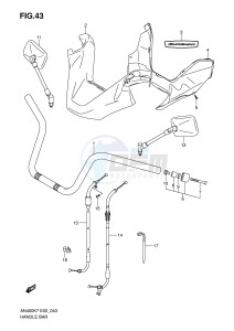 AN400 (E2) Burgman drawing HANDLEBAR