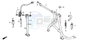 CBF600N drawing STAND