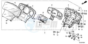 GL1800BE F6B Bagger - GL1800BE UK - (E) drawing METER