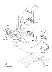 WR450F (1DX1 1DX2) drawing TAILLIGHT