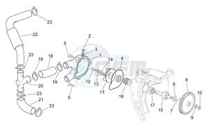 RS 250 drawing Water pump