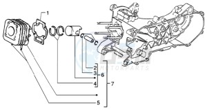 NRG 50 MC3 DT drawing Cylinder-piston-wrist pin assy