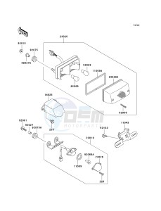 ZG 1000 A [CONCOURS] (A20) A20 drawing TAILLIGHT-- S- -