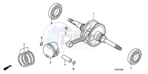 SH1259 France - (F / CMF) drawing CRANKSHAFT/PISTON