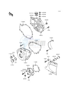 EX 500 D [NINJA 500] (D1-D5) [NINJA 500] drawing ENGINE COVER-- S- -