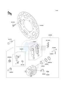 VN 900 B [VULCAN 900 CLASSIC] (6F-9F) B7F drawing FRONT BRAKE