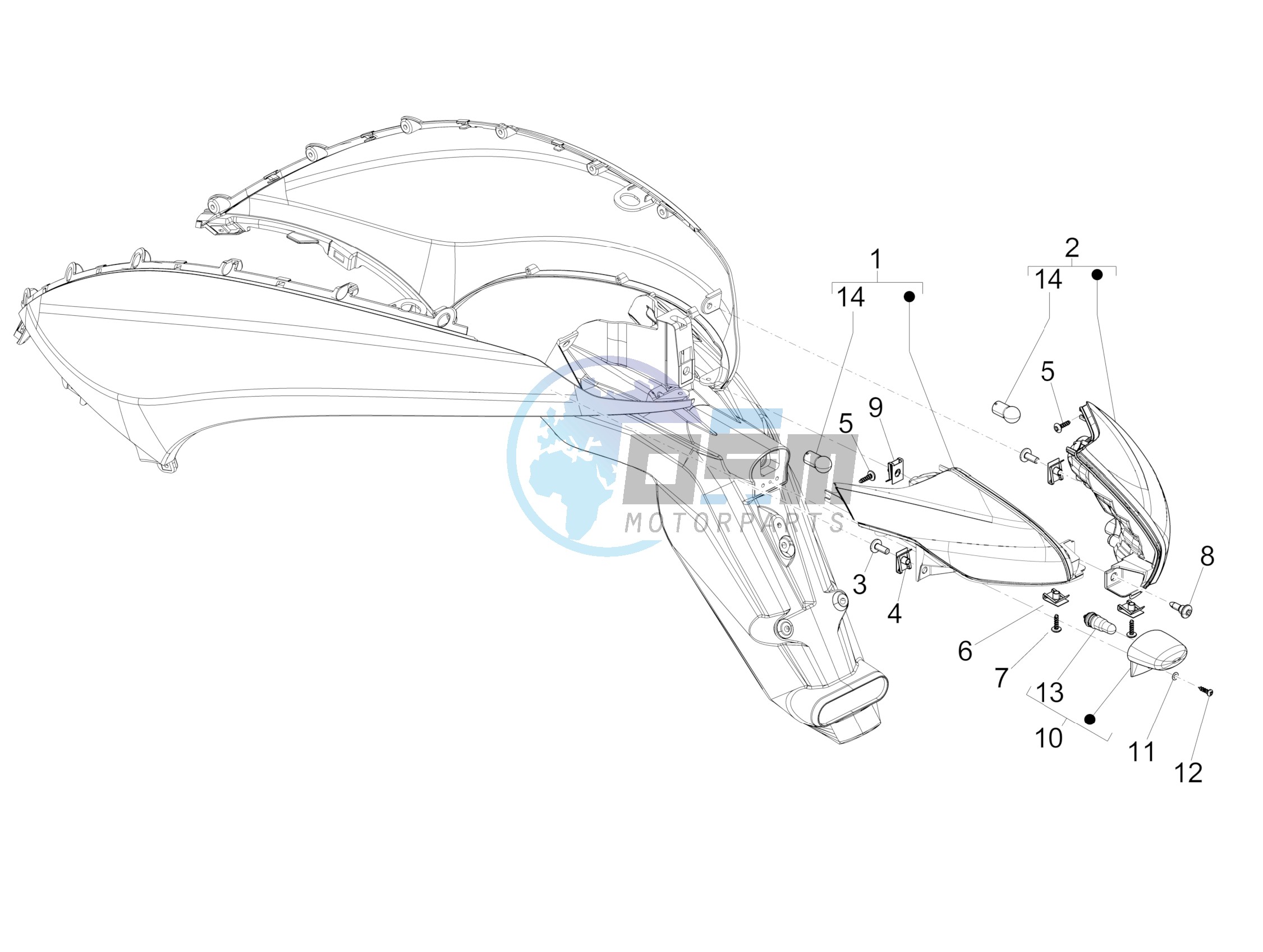 Rear headlamps - Turn signal lamps