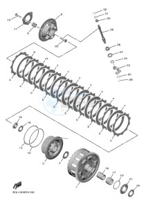 YZF1000D YZF-R1M (B4S6) drawing CLUTCH