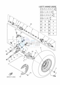 YFM700FWAD YFM70GPXK (B4FA) drawing REAR WHEEL