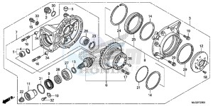 GL1800BE F6B Bagger - GL1800BE UK - (E) drawing FINAL DRIVEN GEAR