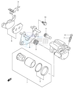 LT-A500F (P28-P33) drawing REAR CALIPER (MODEL K4)