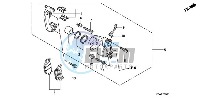 REAR BRAKE CALIPER