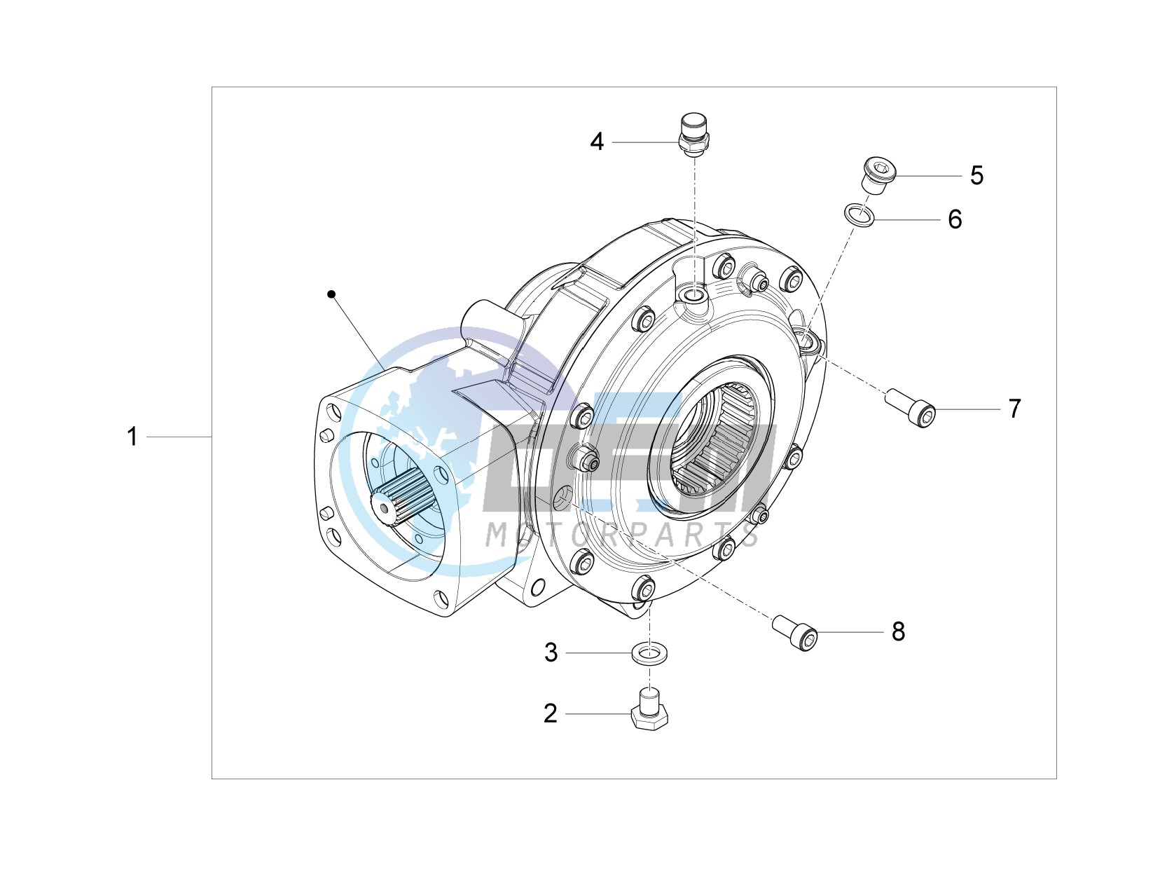 Rear transmission / Components