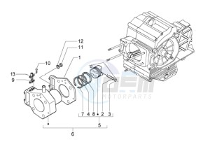 Beverly 500 drawing Cylinder-piston-wrist pin assy