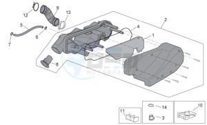 Scarabeo 50 4t 4v e2 drawing Air box