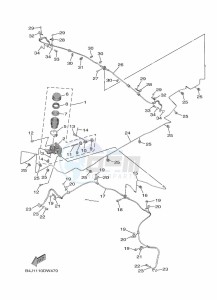 YXF1000EW YX10FRPAN (B4JA) drawing MASTER CYLINDER