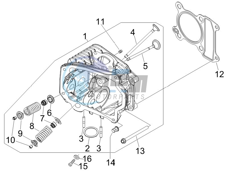 Cilinder head unit - Valve