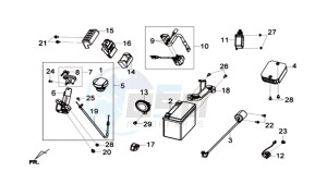 GTS 125I L6 drawing ELECTRONIC PARTS