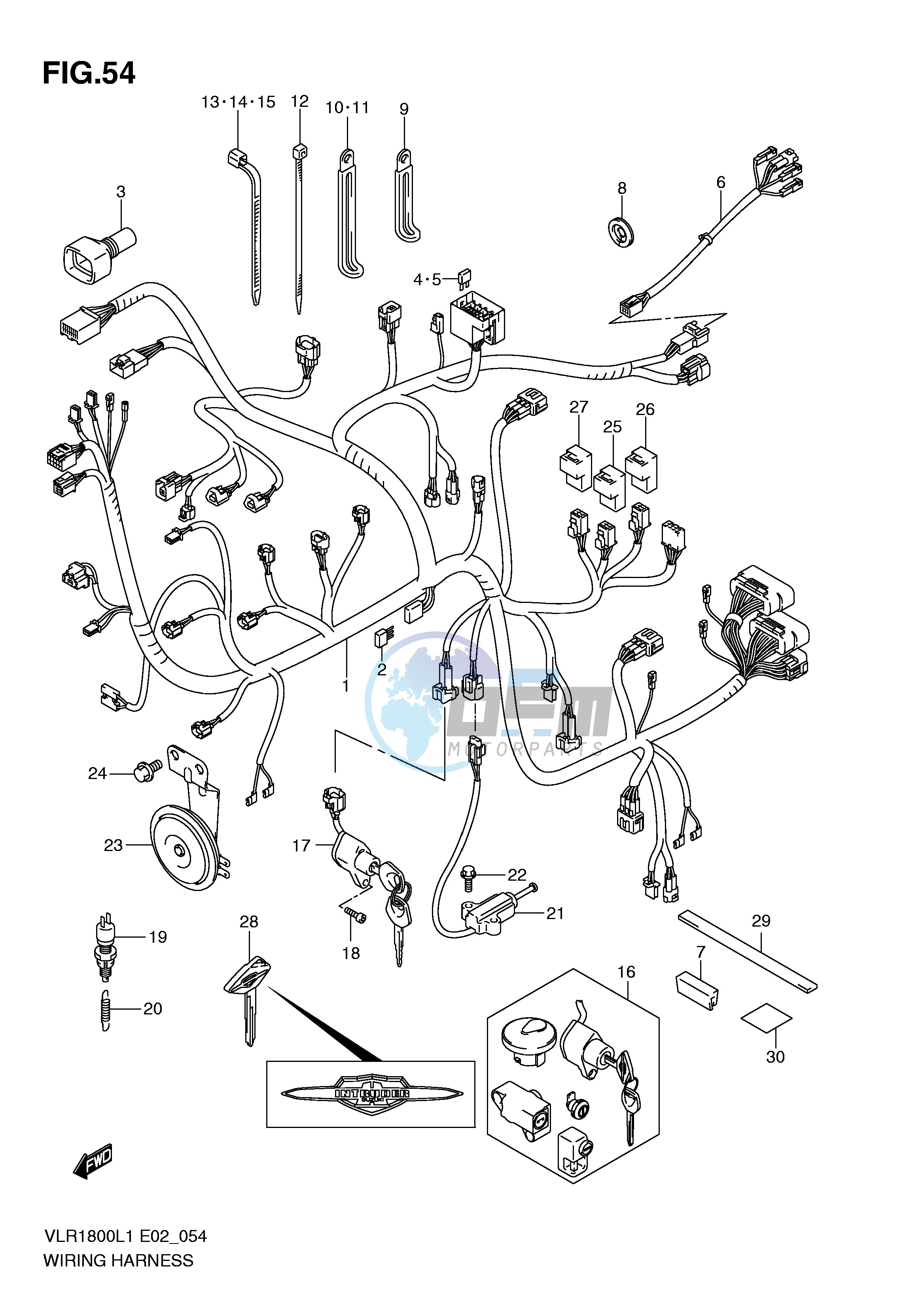 WIRING HARNESS (VLR1800L1 E19)