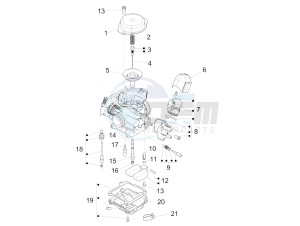 Sprint 50 4T 4V (EMEA) drawing Carburetor's components