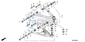 TRX400XC drawing FRONT ARM