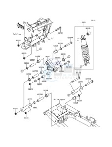 NINJA 300 ABS EX300BGFA XX (EU ME A(FRICA) drawing Suspension/Shock Absorber