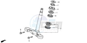 CBF600S drawing STEERING STEM