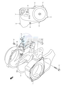 LT-A50 (P2) drawing CRANKCASE COVER