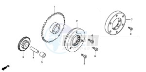 CBR125RW drawing STARTING CLUTCH