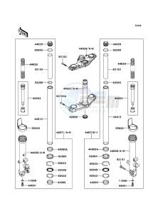 ER-6n ABS ER650B7F GB XX (EU ME A(FRICA) drawing Front Fork