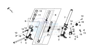 MAXSYM 600I drawing FRONT FORK / STEERING HEAD BEARING